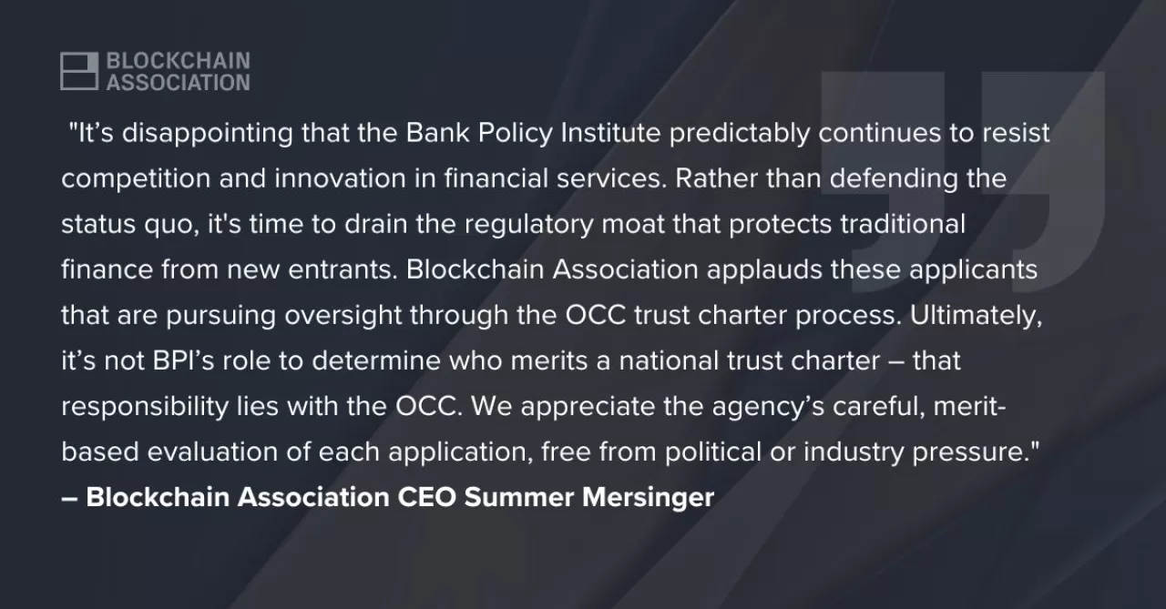 Blockchain Derneği, OCC'ye Gönderilen Ulusal Güven Senedi Mektuplarına İlişkin Görüşünü Açıkladı