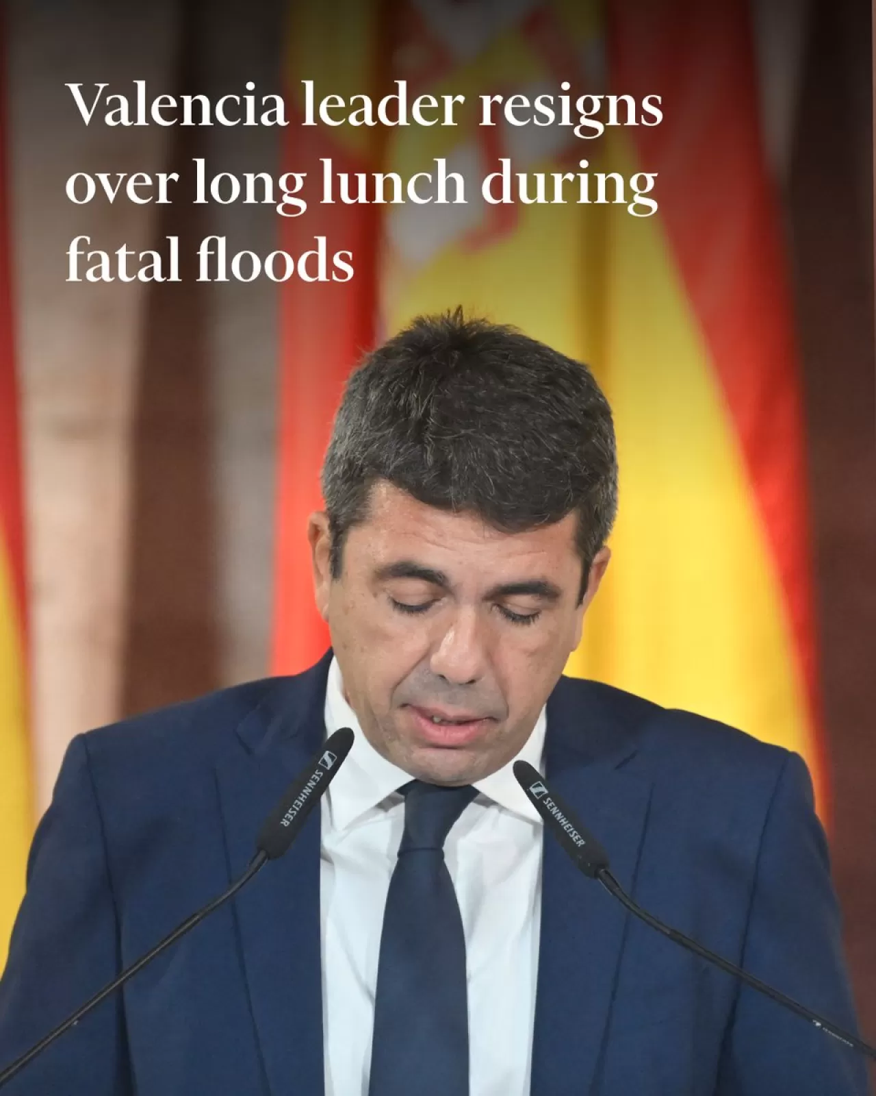 Valencia Bölge Lideri Carlos Mazón, Sel Felaketi Sonrası İstifa Etti