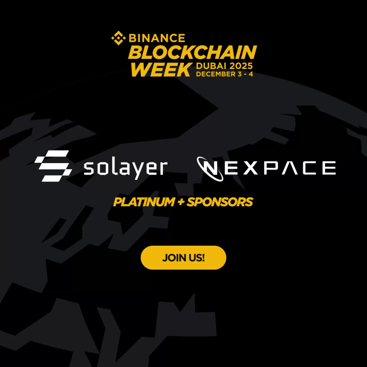 Binance Blockchain Week'un Platin Sponsorları Açıklandı: Nexpace ve Solayer Labs
