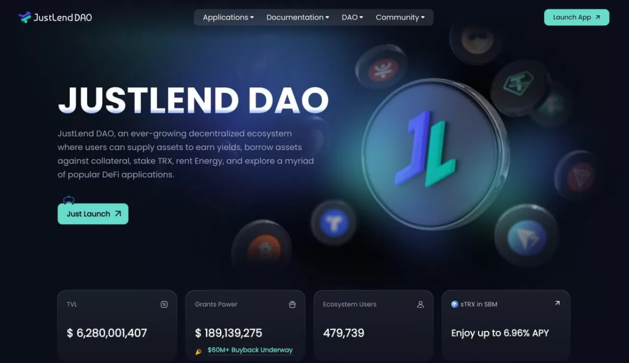 JustLend DAo, 6.28 Milyar Dolar TVL ile Tron Ekosisteminde Liderliğini Sürdürüyor