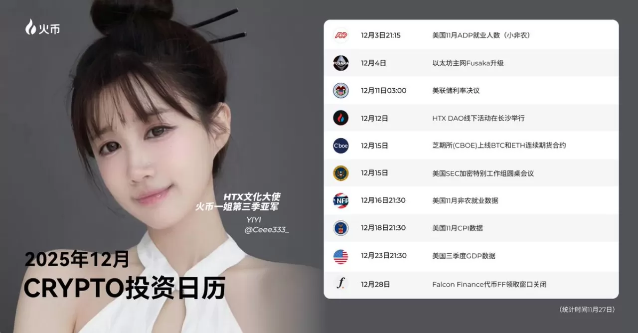 Huobi Global, Aralık Ayı Kripto Para Takvimini Paylaştı