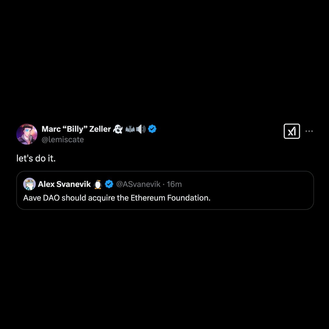 Aave DAO, Ethereum Vakfı'nı Satın Almalı mı?