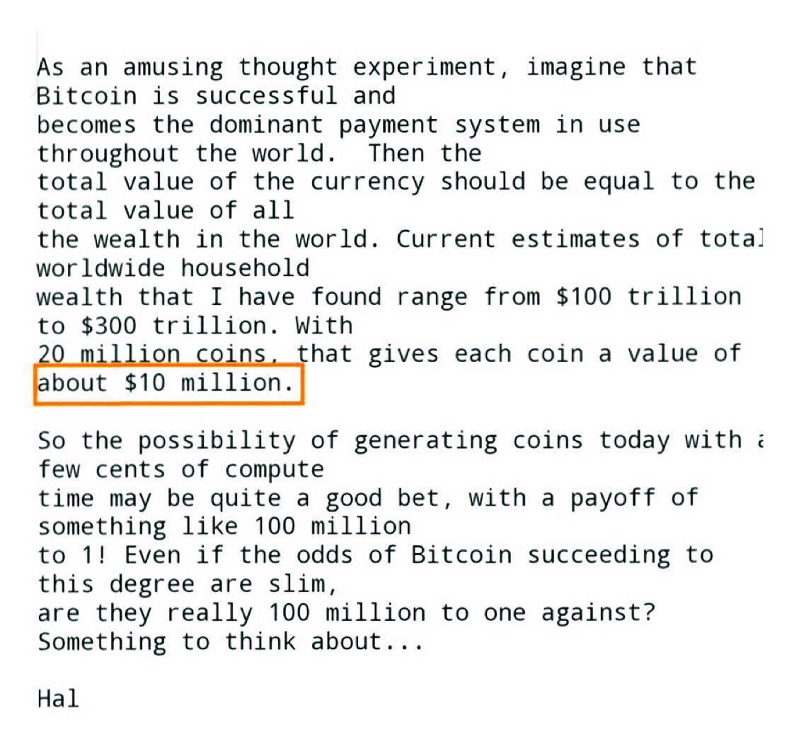 Hal Finney'nin 2009'da Bitcoin için Milyon Dolarlık Kehaneti