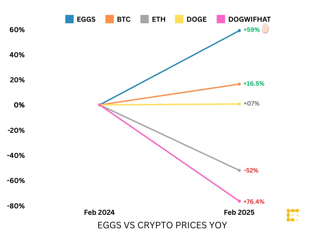 Yumurta Fiyatları Kripto Para Birimlerini Geride Bıraktı