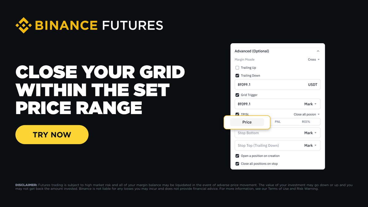 Binance Futures Grid Bot'lara Yeni Özellikler Eklendi