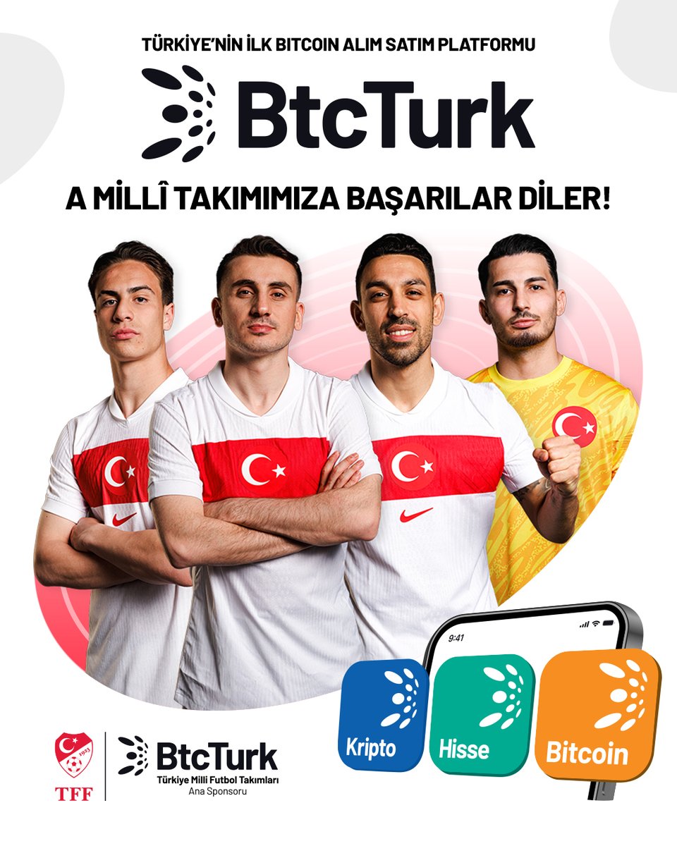 Türkiye Milli Futbol Takımı'na Destek: BtcTurk Sponsorluk Devam Ediyor