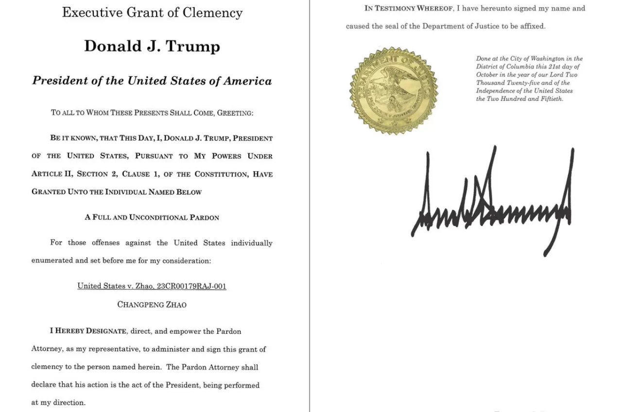 Binance Kurucusu Changpeng Zhao'ya Af Belgesi Yayınlandı